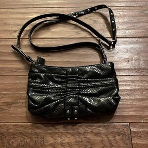 Botkier Black Crossbody Bag with Silver Accents